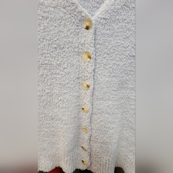 Shein Light Blue Button-Up Sweater Small Size 4 - Picture 3 of 6